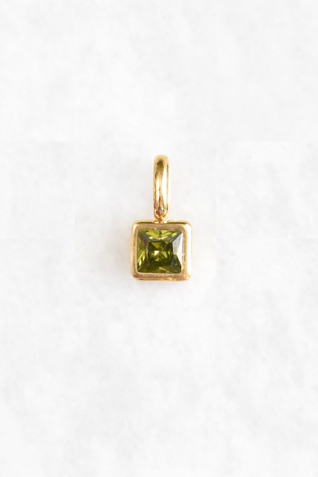 Square Birthstone Charms