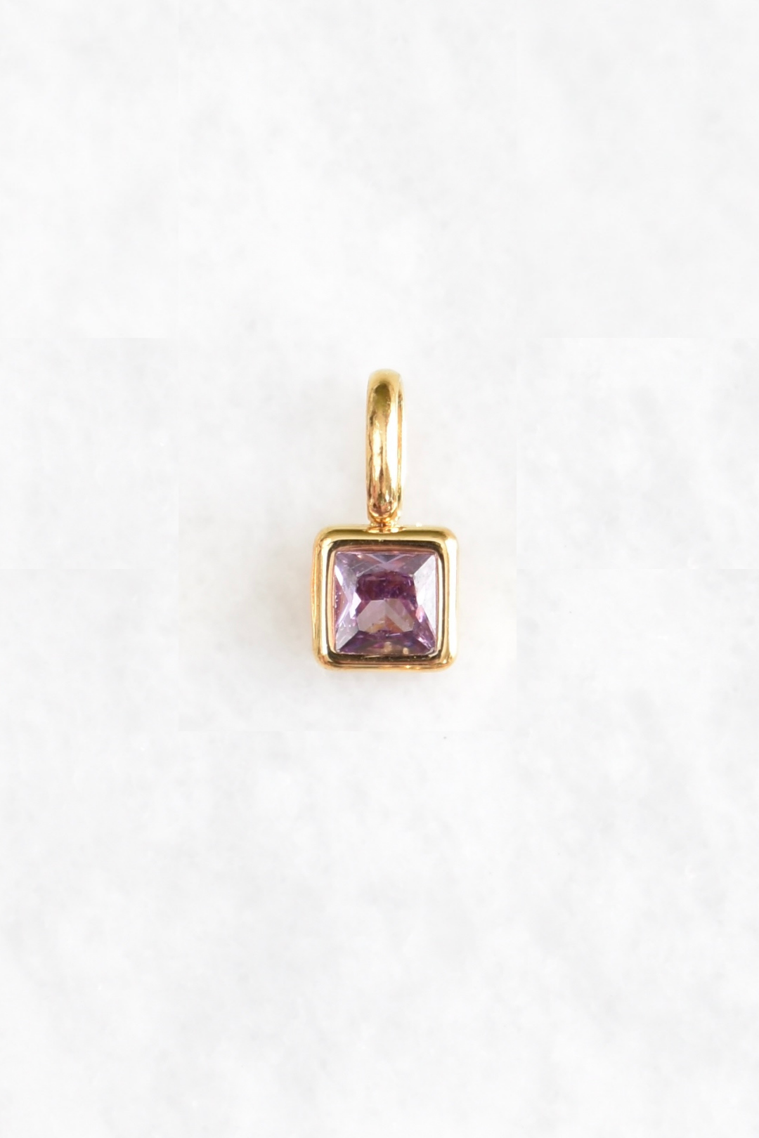 Square Birthstone Charms