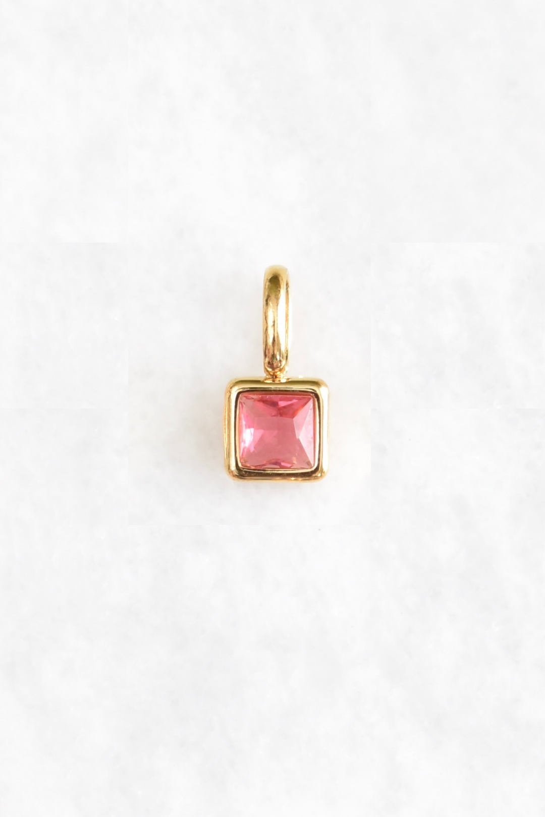 Square Birthstone Charms