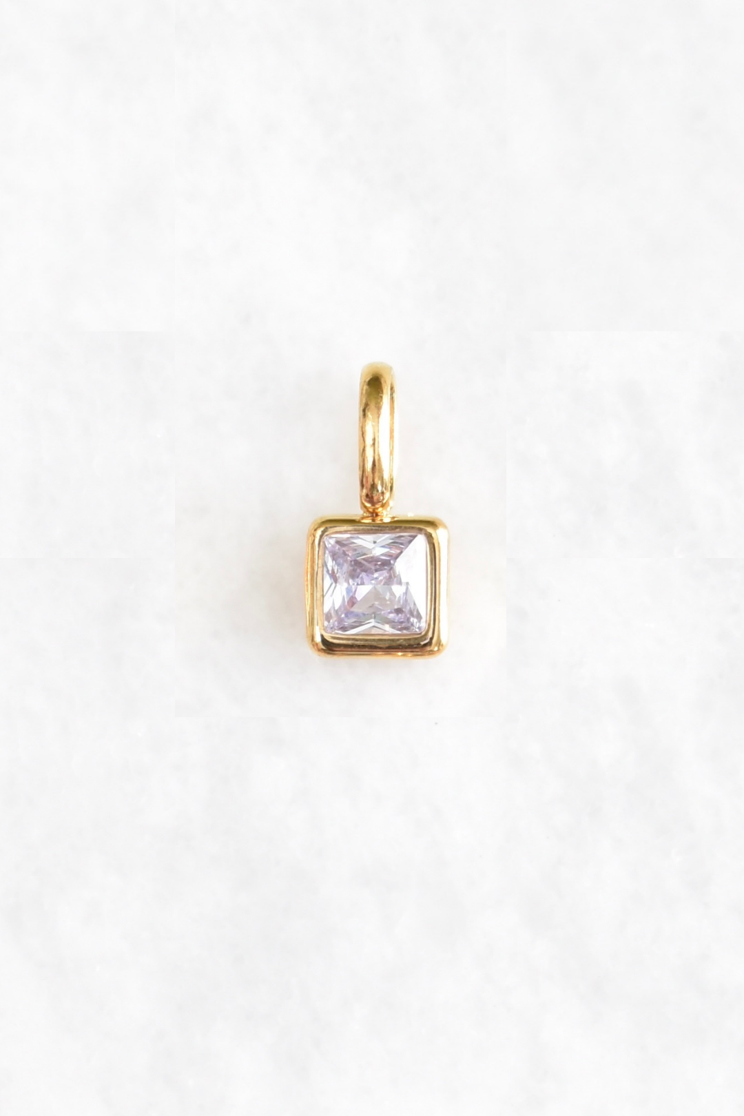 Square Birthstone Charms