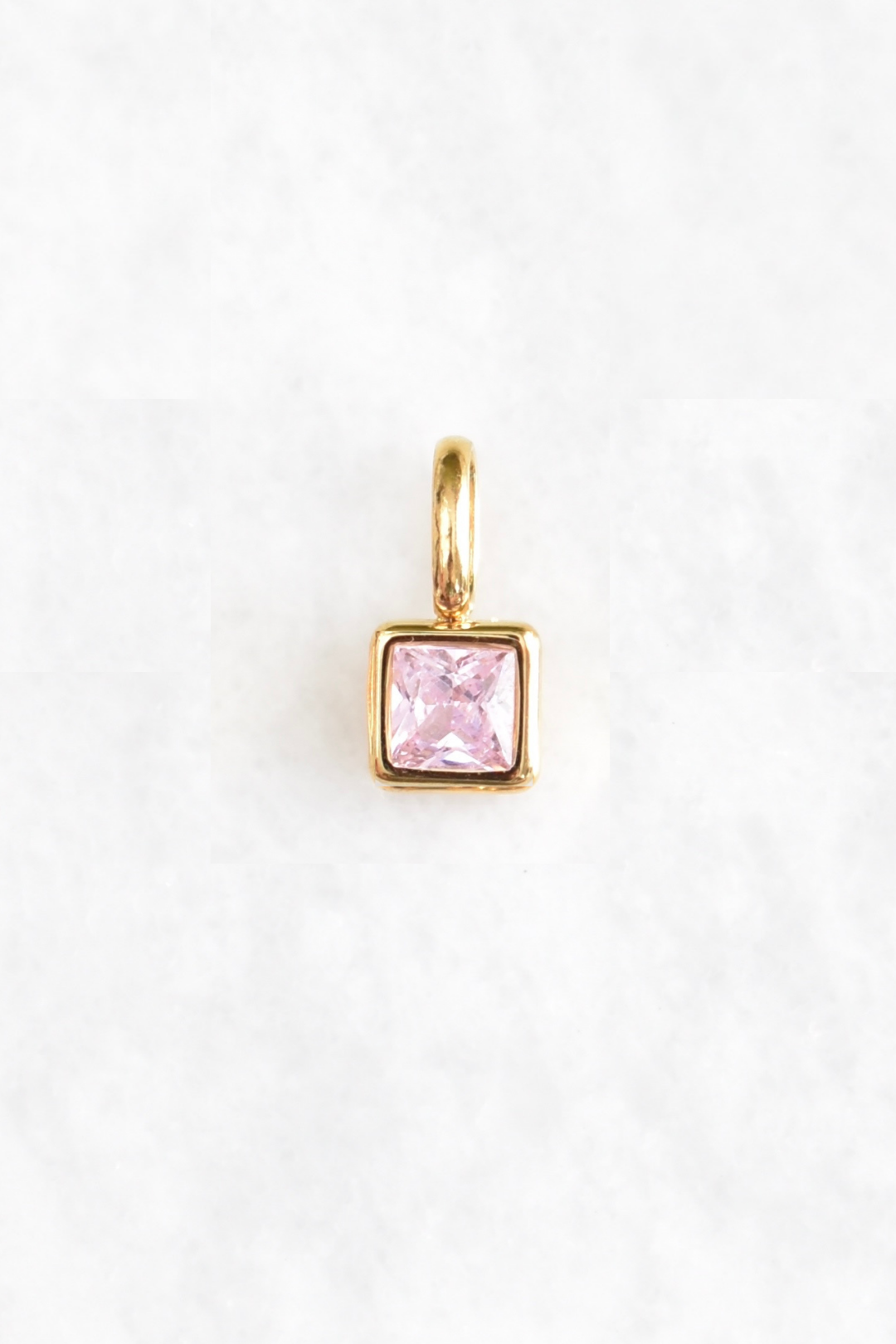 Square Birthstone Charms