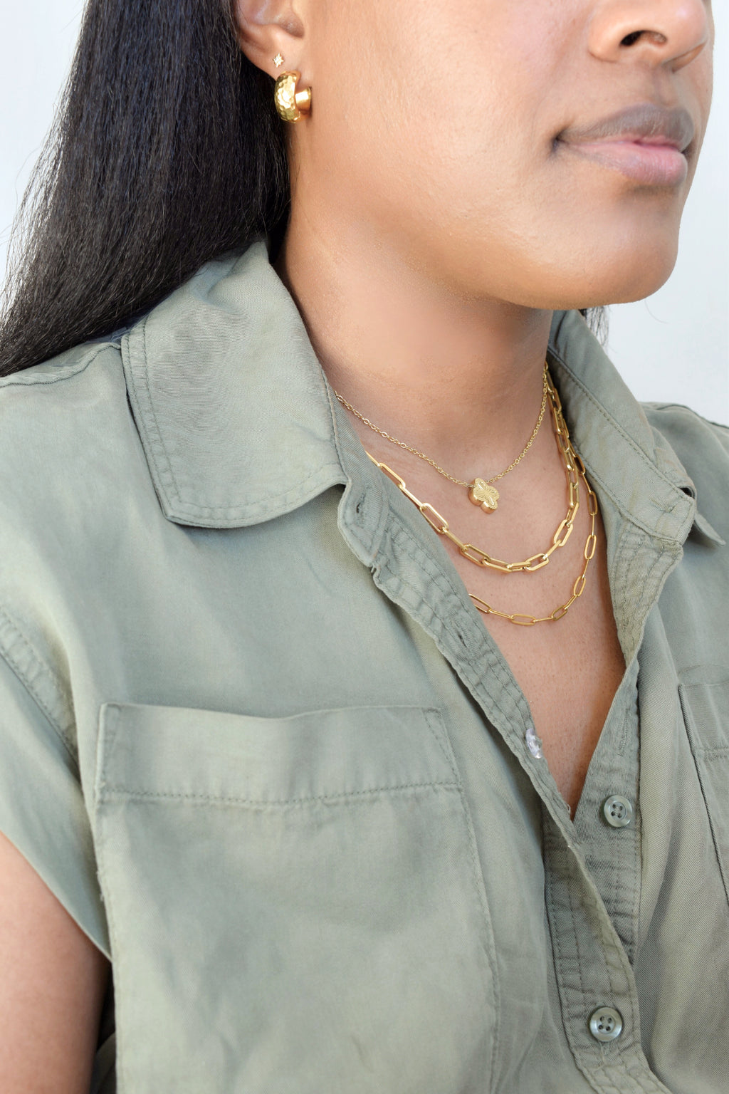 Clover Charm Necklace image 4