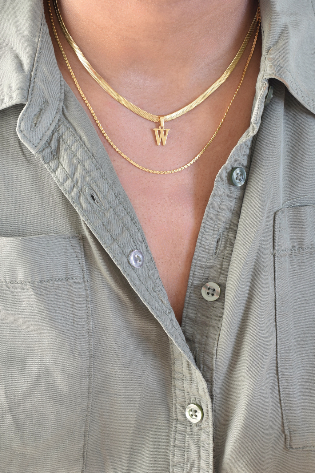 Letter Initials Charm Necklace image 8