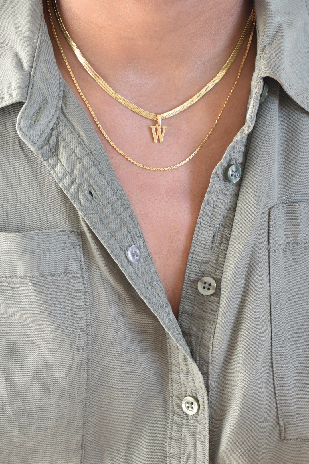 Letter Initials Charm Necklace image 8