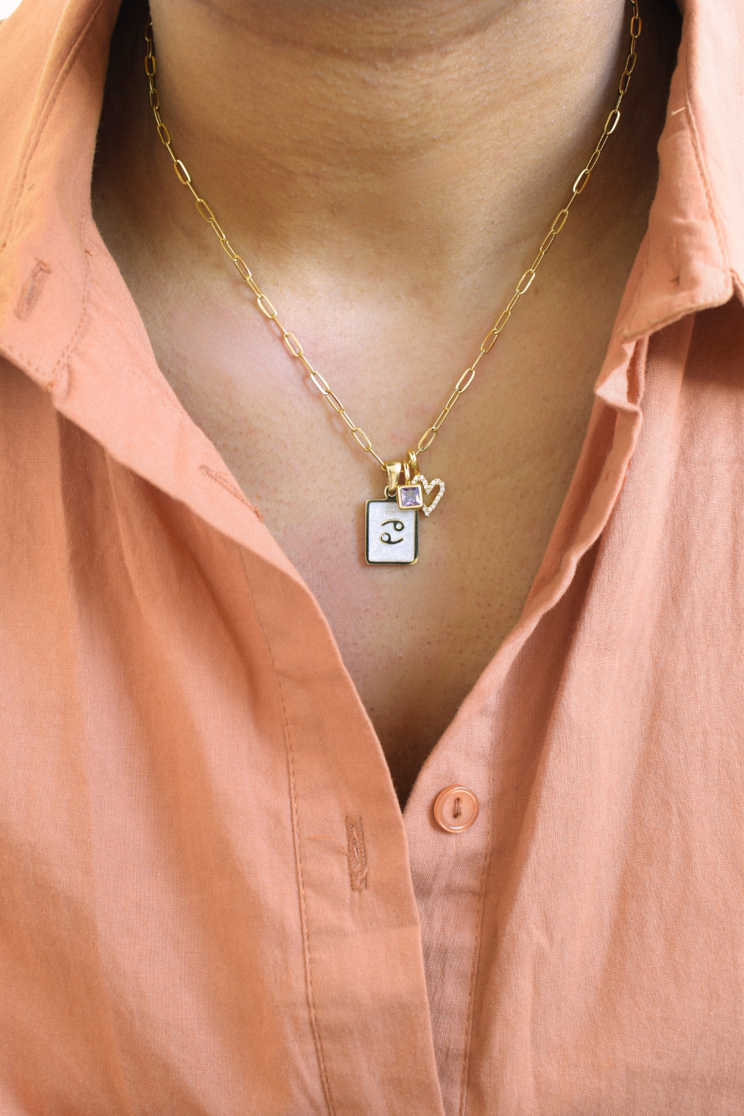 Square Birthstone Charms image 1