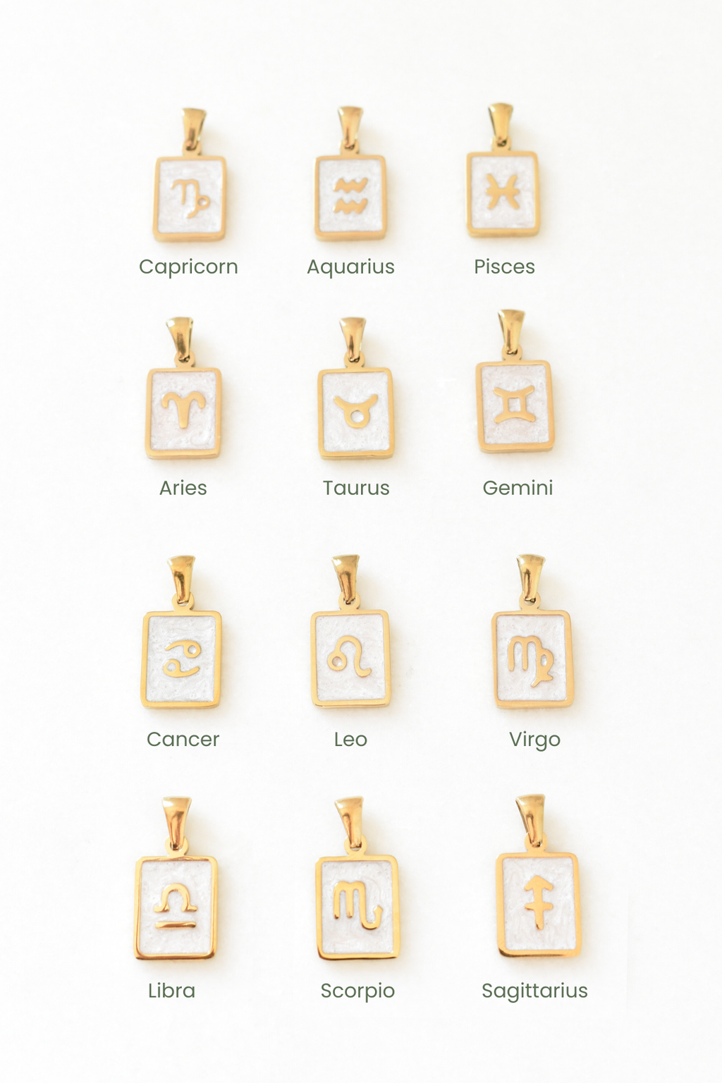 Zodiac Tag Charm Necklace image 9