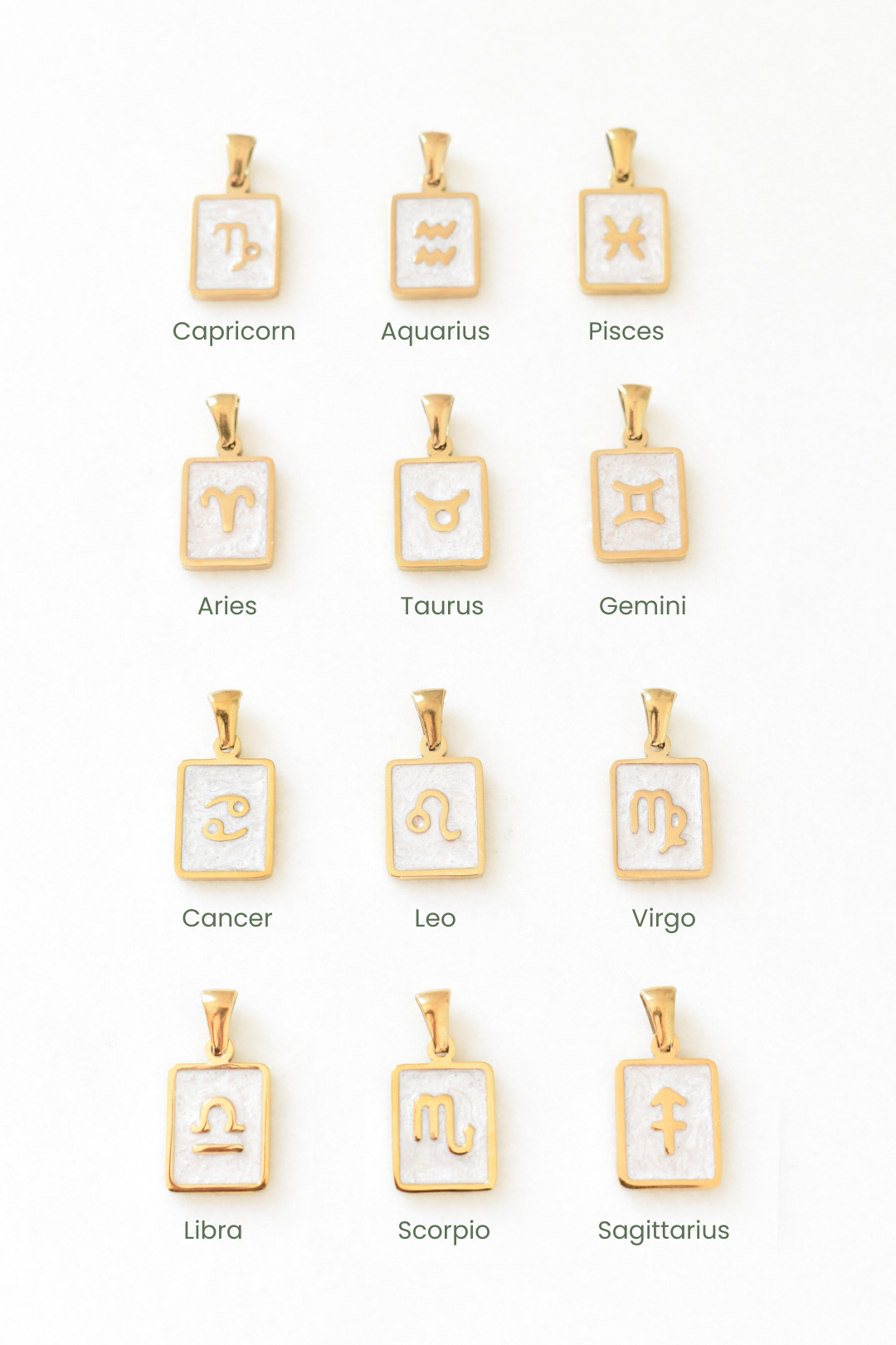 Zodiac Tag Charm Necklace image 9
