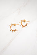 Spiked Huggie Earrings image 0