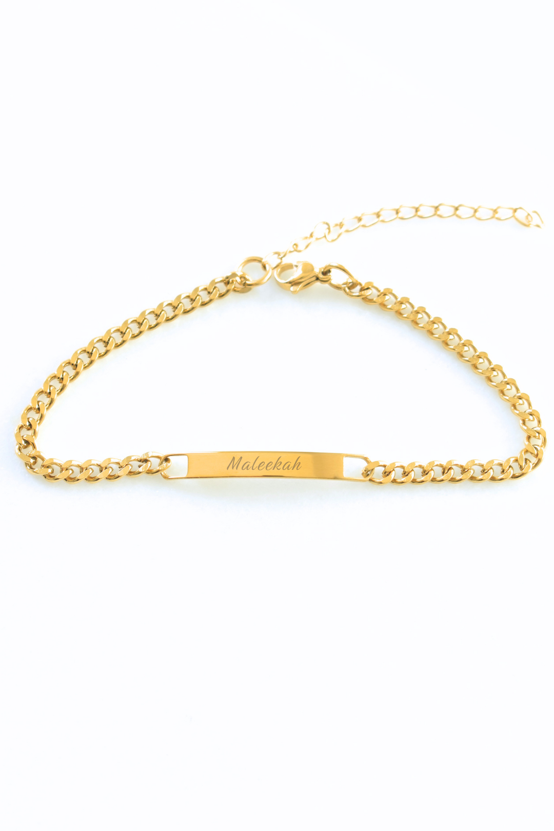 With You Curb Bar Bracelet - Personalize image 0