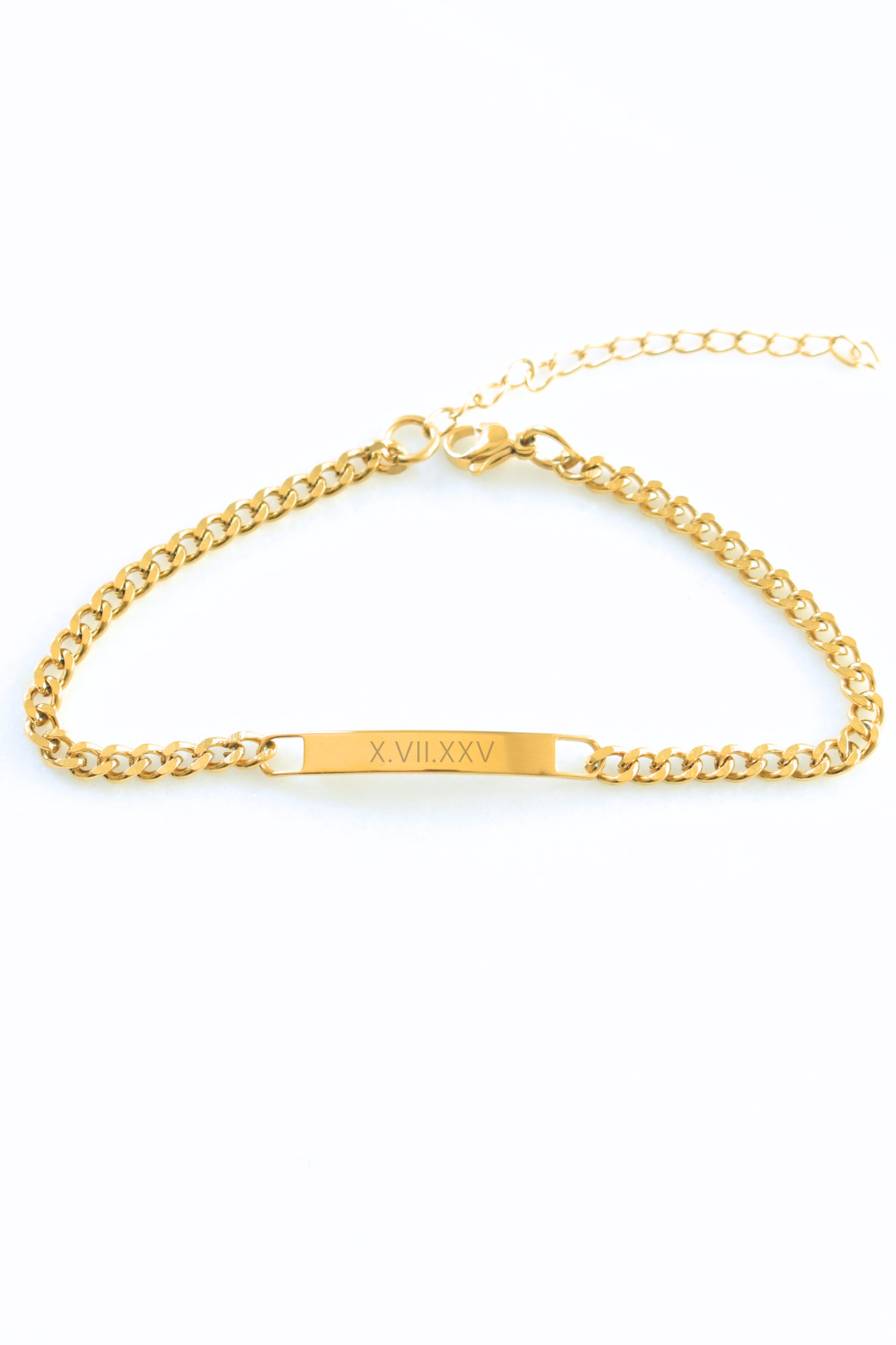 With You Curb Bar Bracelet - Personalize image 2