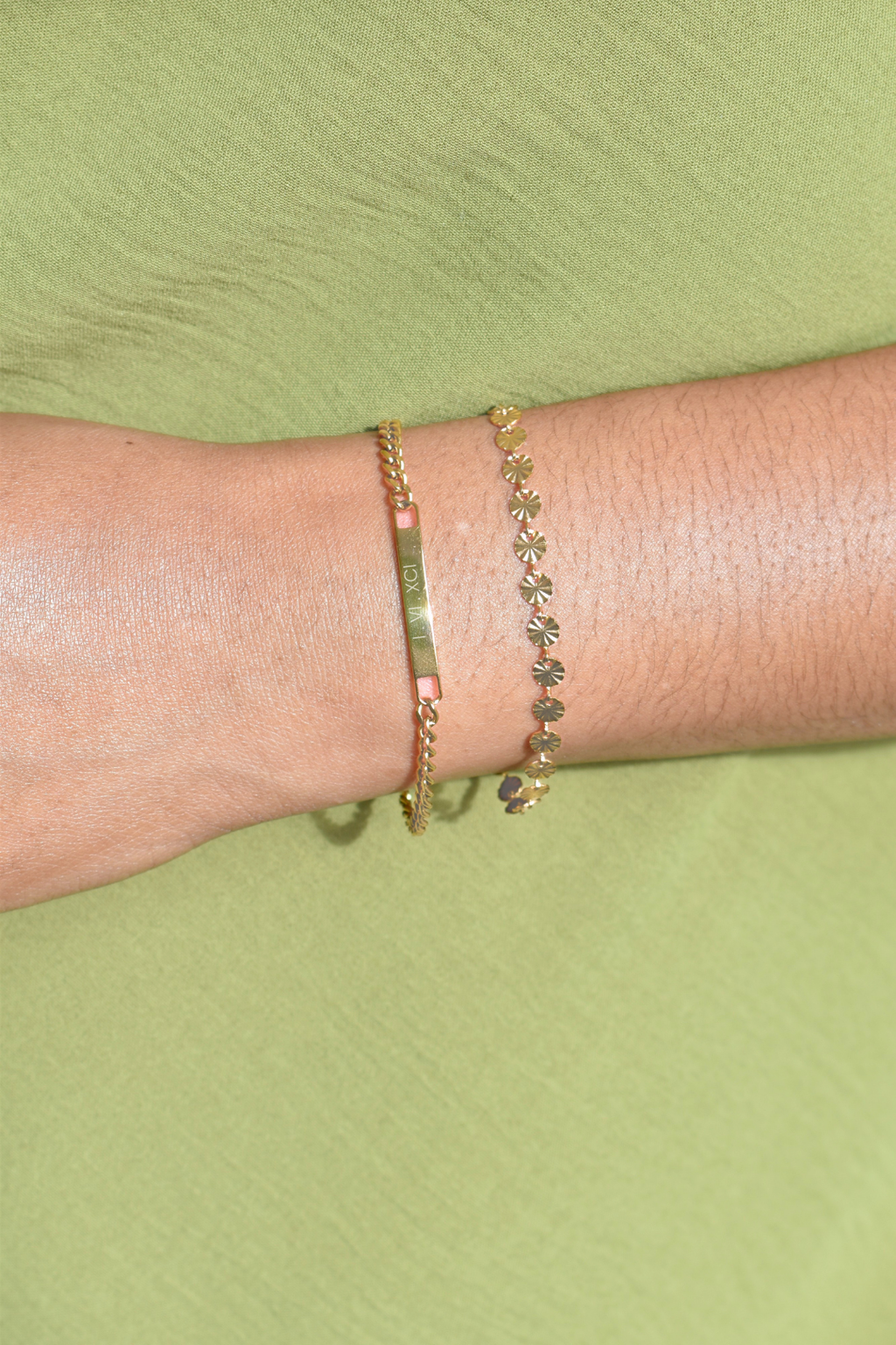 With You Curb Bar Bracelet - Personalize image 1