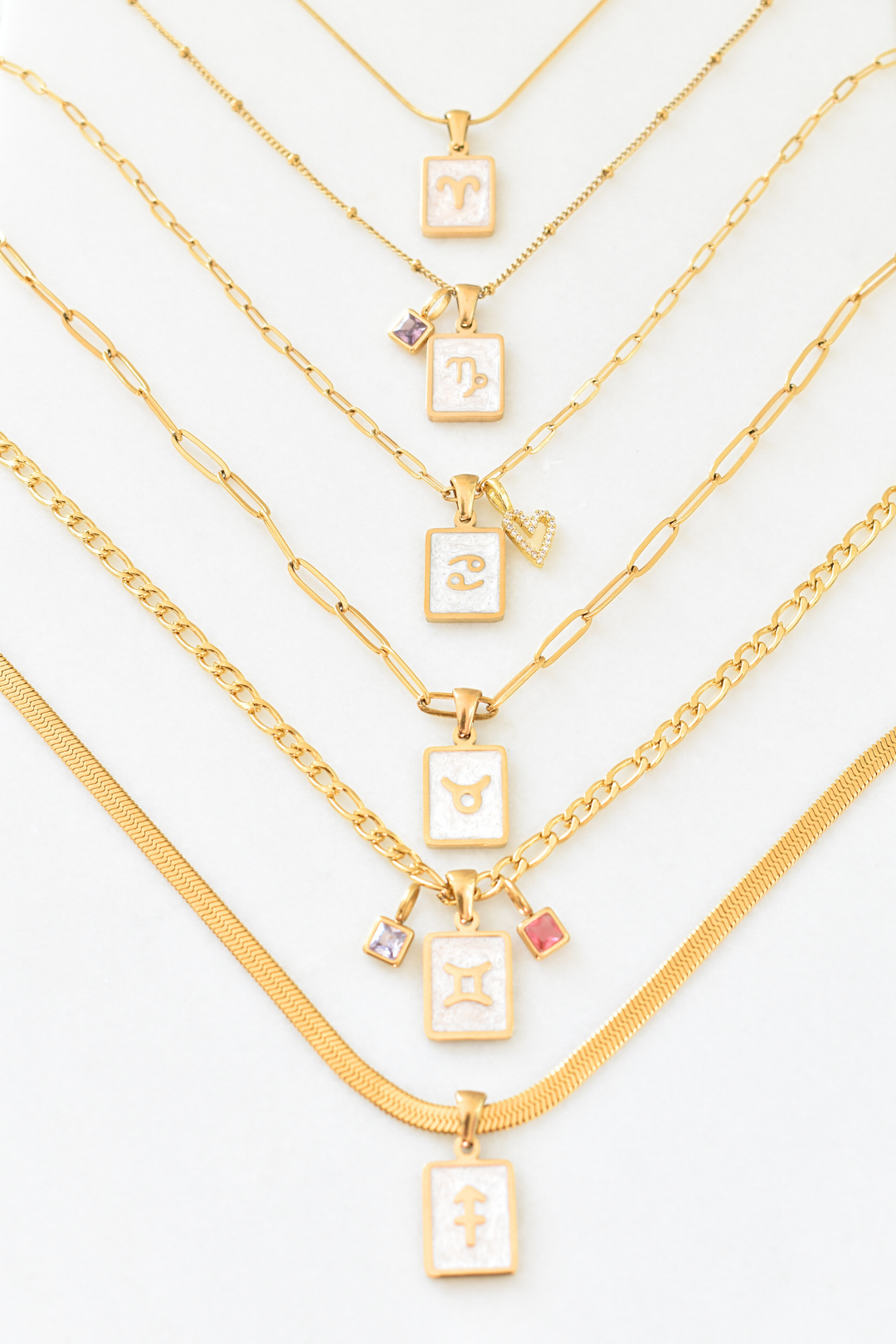 Zodiac Tag Charm Necklace image 8