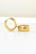 Chimmy Hammered Huggie Earrings image 0