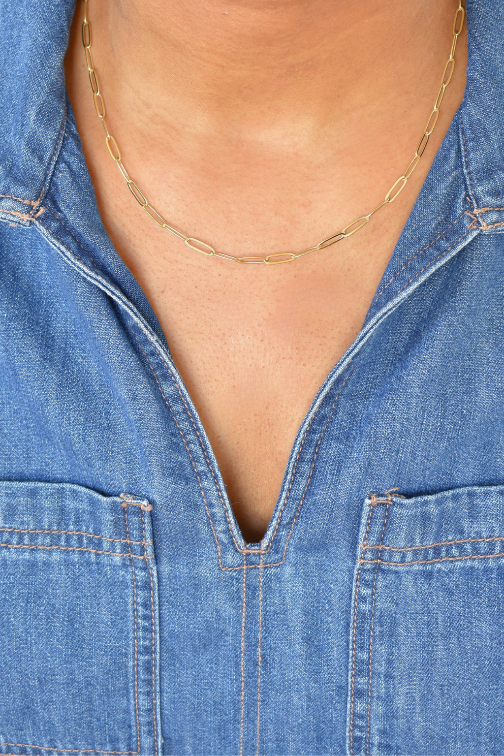 Paperclip Necklace - Large image 1