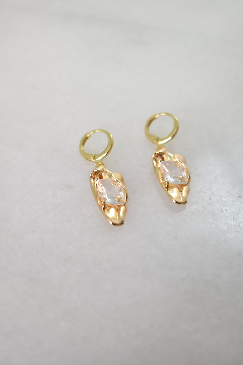 Golden-I Huggie Earrings image 3