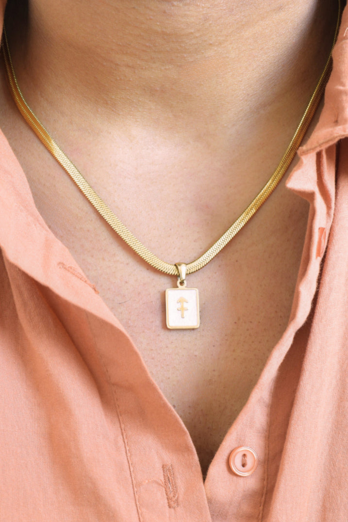 Zodiac Tag Charm Necklace image 2