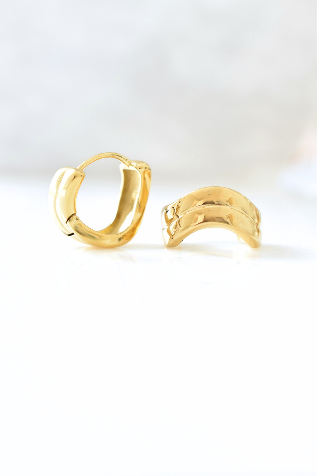 Jada Wavy Huggie Earrings image 0