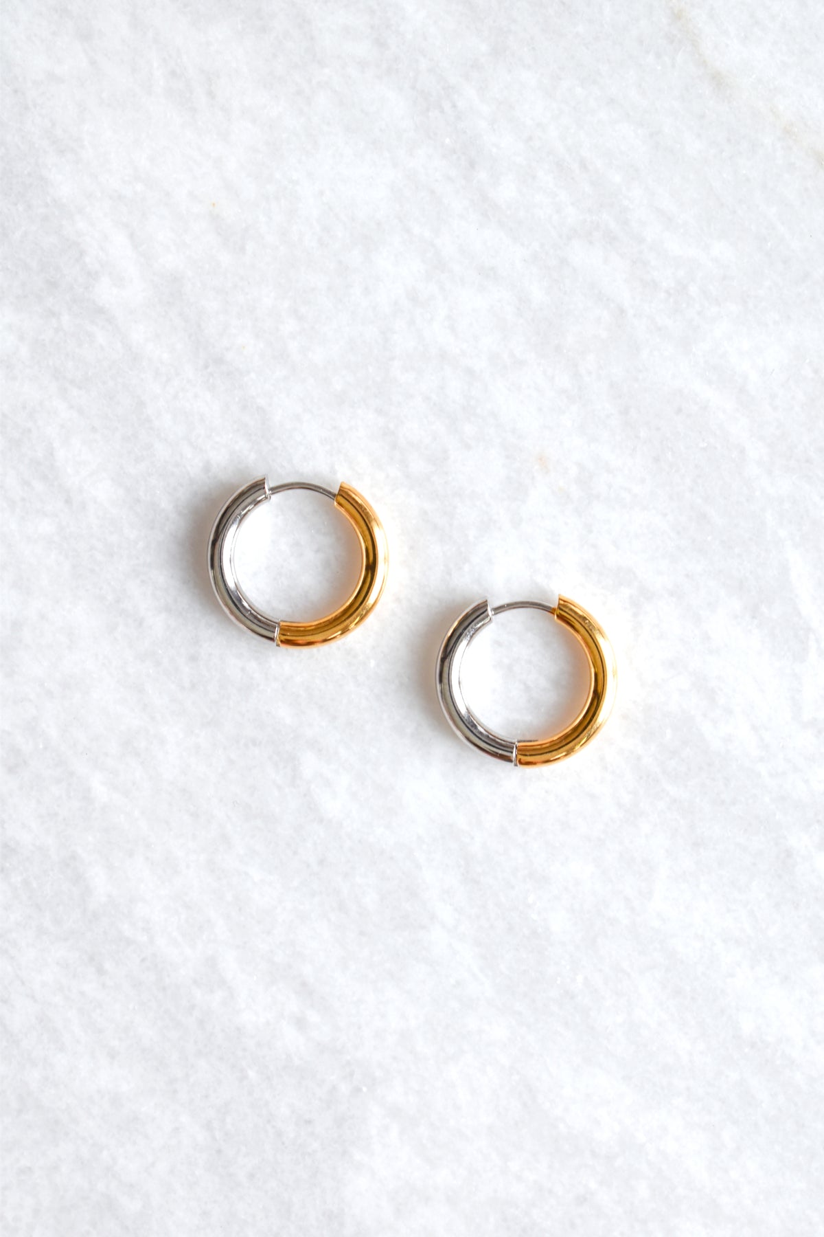 Duality Huggie Earrings image 0
