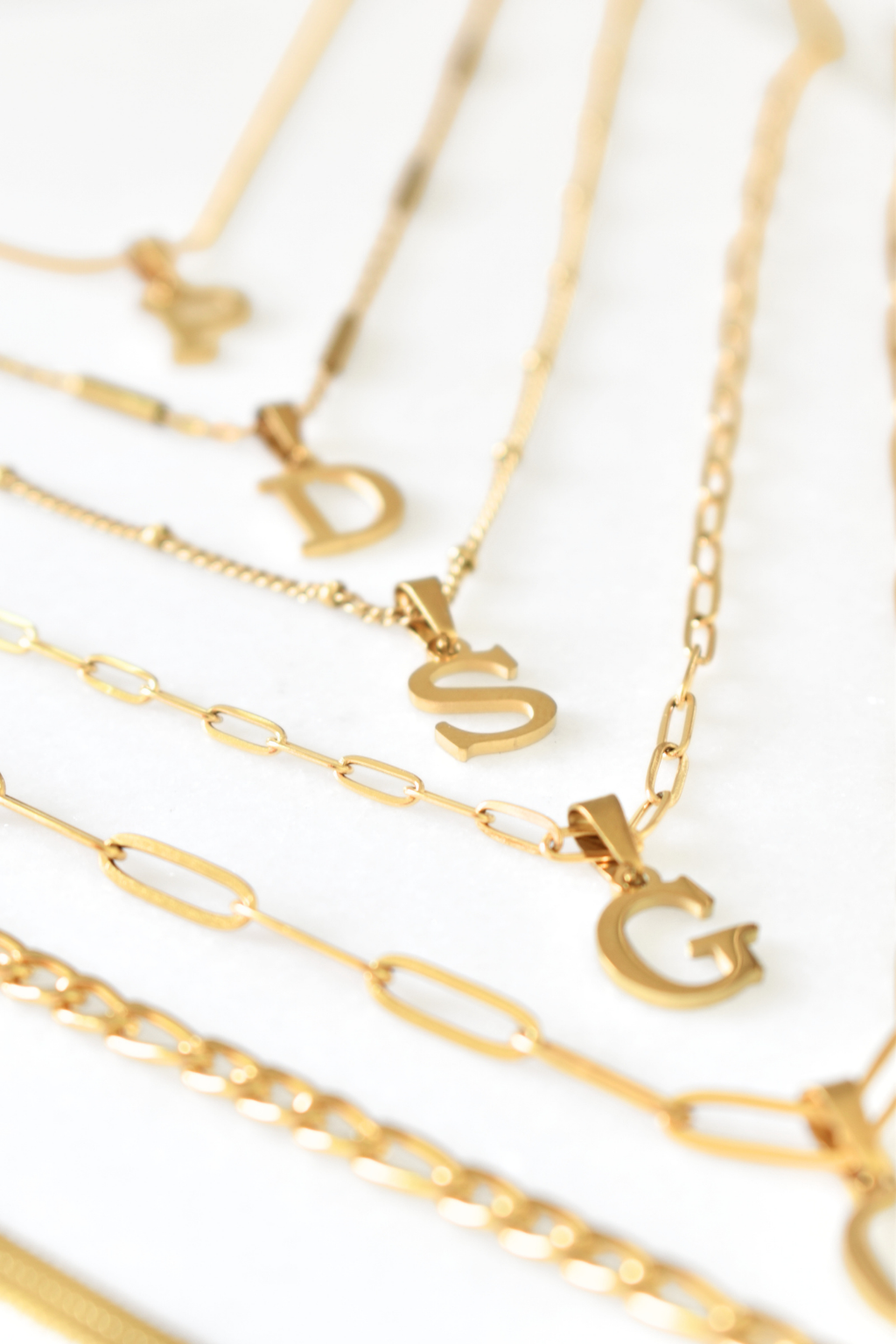 Letter Initials Charm Necklace image 0
