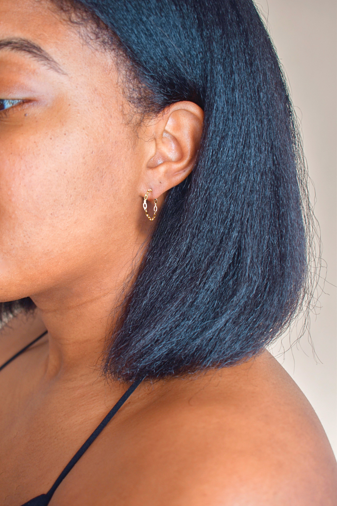 Paperclip Huggie Earrings image 1