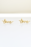 Love Stud Earrings image 0