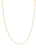 14K Gold Paperclip Necklace image 0