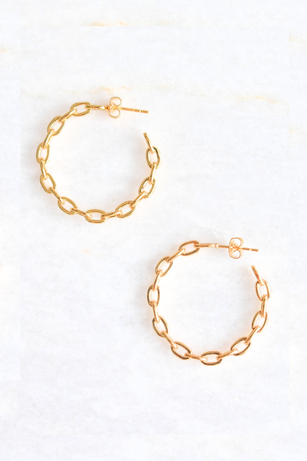 Paperclip Hoop Earrings image 0