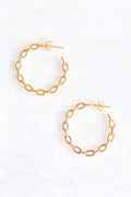 Paperclip Hoop Earrings image 0