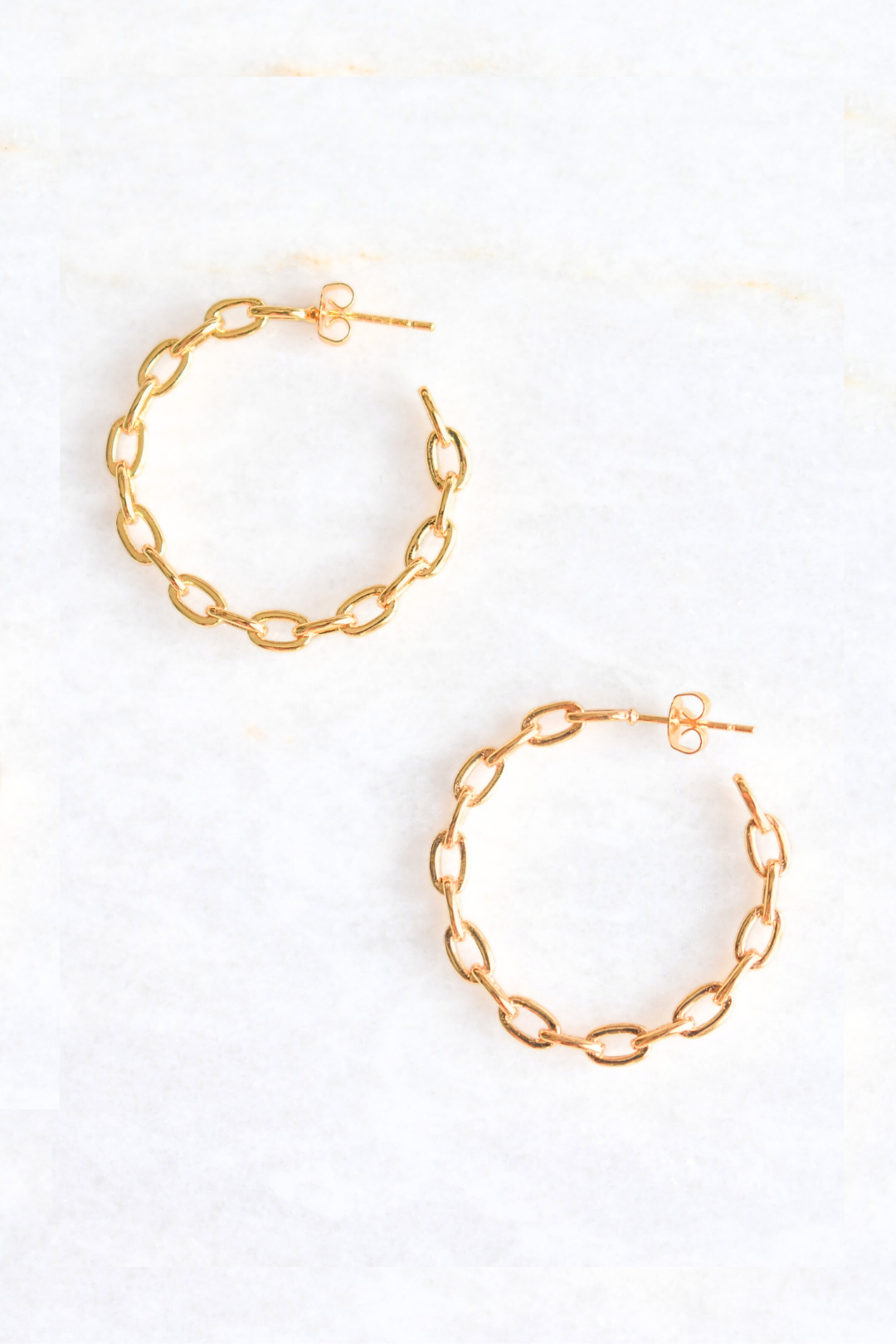 Paperclip Hoop Earrings image 0
