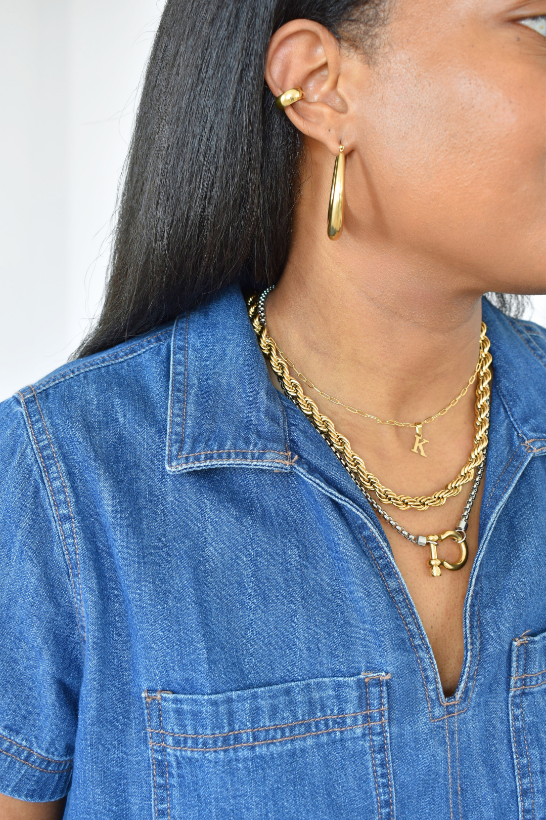 Amber Hoop Earrings image 4